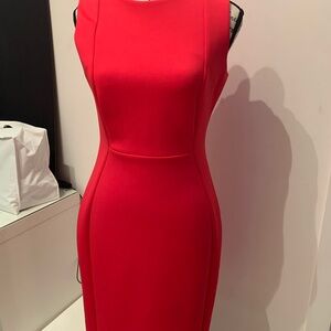 Calvin Klein Red Midi Dress